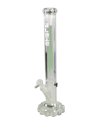 Icebong mit Zahnradfuß und Regenbogen-Metalliceffekt aus robustem Glas, 45 cm hoch