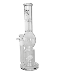 Seitenansicht der BL Icebong mit Trommelperkolator und HoneyComb, aus Borosilikatglas