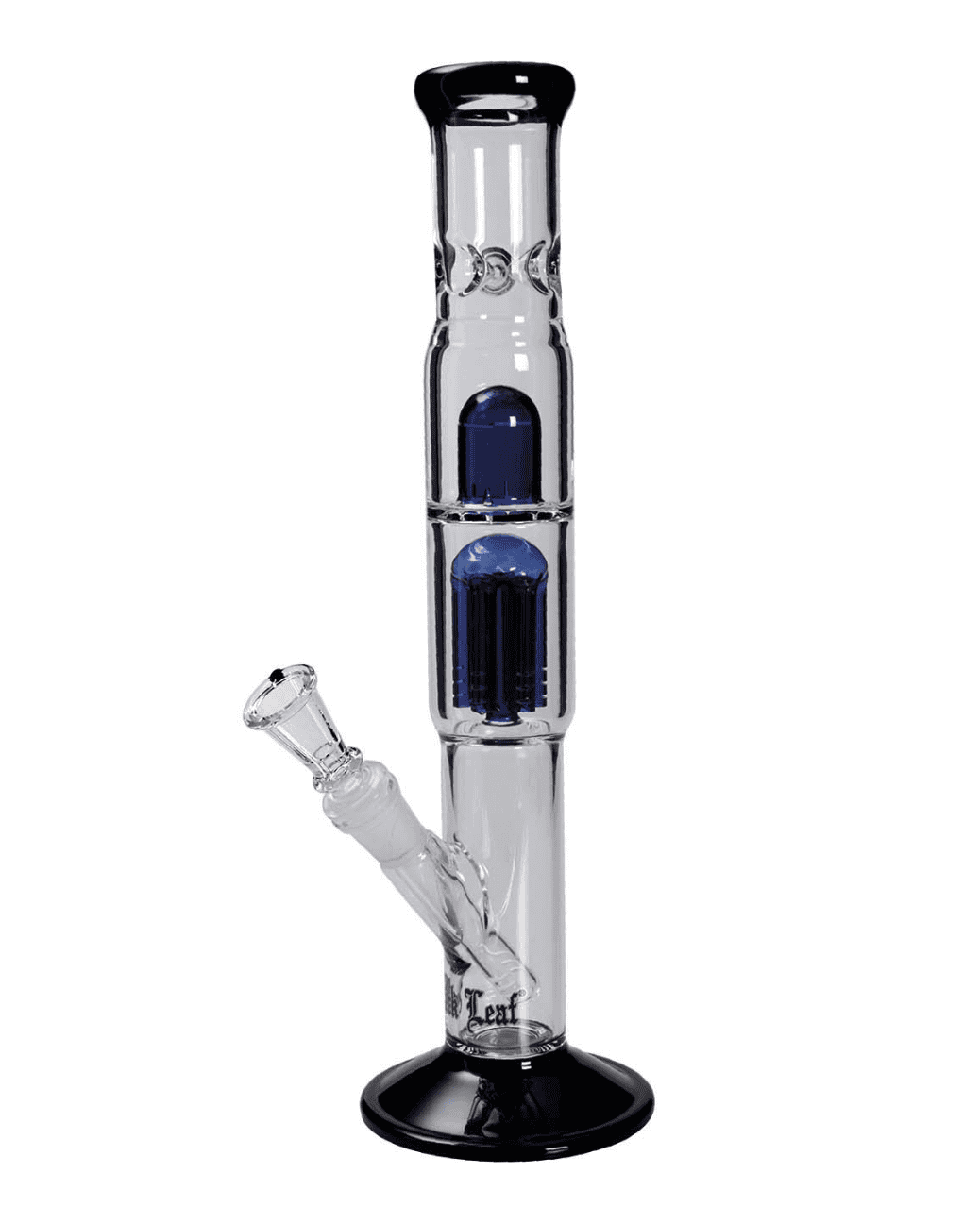 Black Leaf Baumperkolatorbong Ice 2-in Schwarz blau mit Chillum und Eisfach  für das perfekte Raucherlebnis.