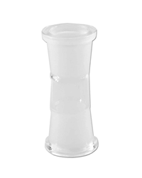 Black Leaf® Gerade Kupplung aus Borosilikatglas zum Verbinden einer Bong mit einem Kopf.