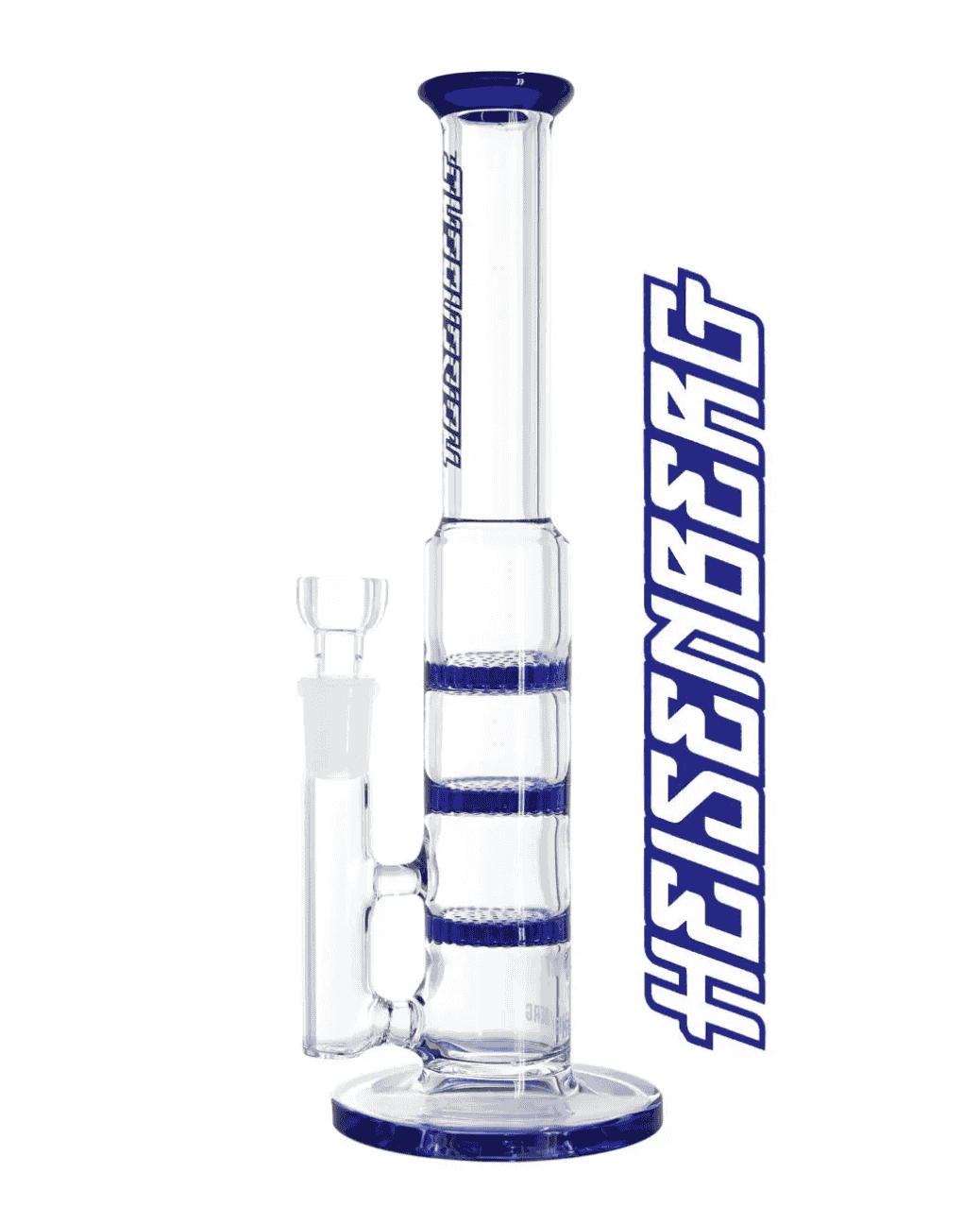 Schöne Heisenberg Cenote Glasbong mit passendem Head/Kopf zum Rauchen von Kräutern.