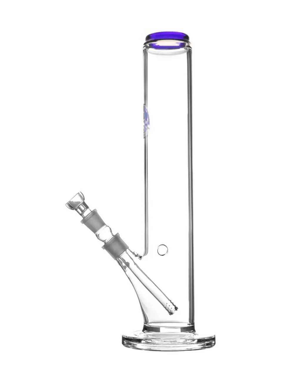 Schöne Heisenberg_Fat_Joe Glasbong mit Kickloch, passendem Chillum und Head/Kopf von Heisenberg zum Rauchen von Kräutern.