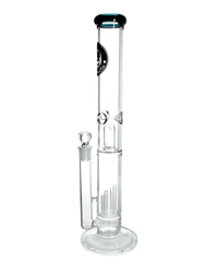 Schöne Heisenberg Orgel Glasbong mit Eiskerben, Perkolator und Head/Kopf zum Rauchen von Kräutern.