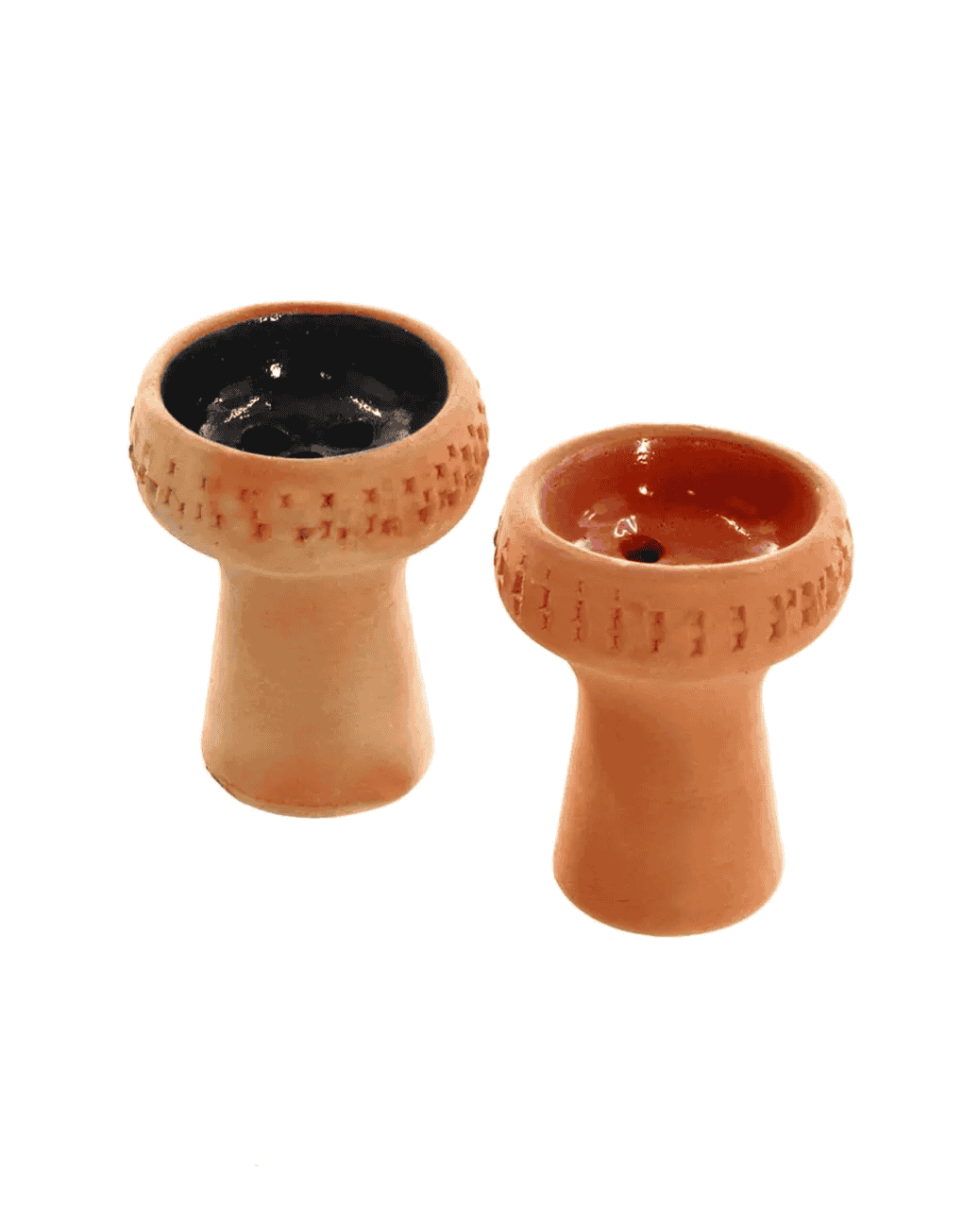 TĂȘte de tabac pour narguilĂ© en terre cuite Masta de Turquie, Ă©maillĂ©e Ă  l'intĂ©rieur