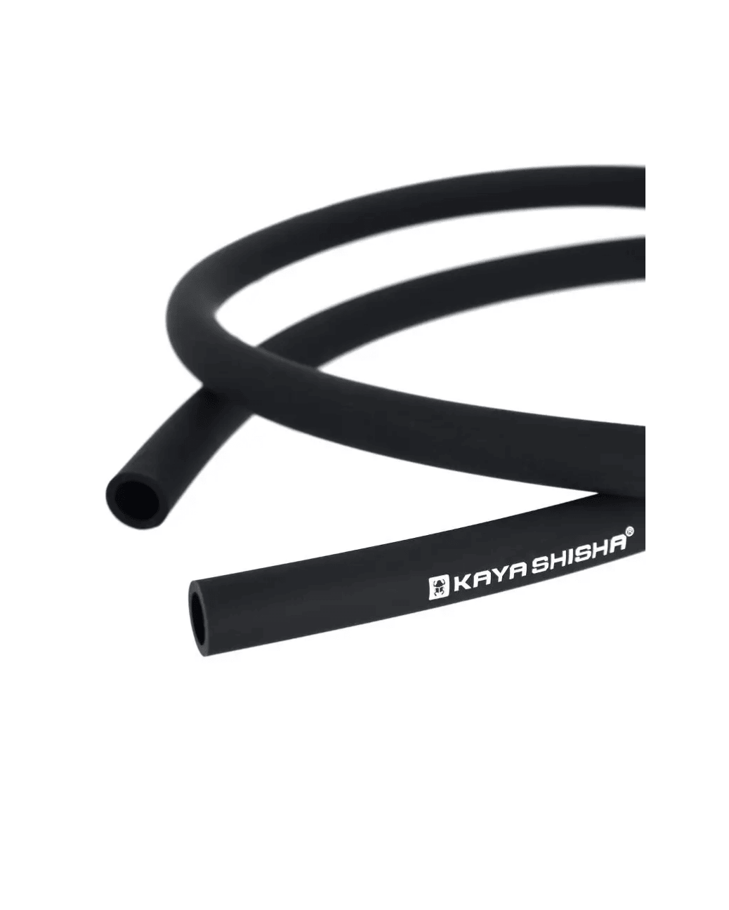 Tuyau en silicone Soft-Touch pour chicha noir avec logo