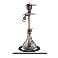 Amy Bronzeshisha mit Schlauch und Mundstück.