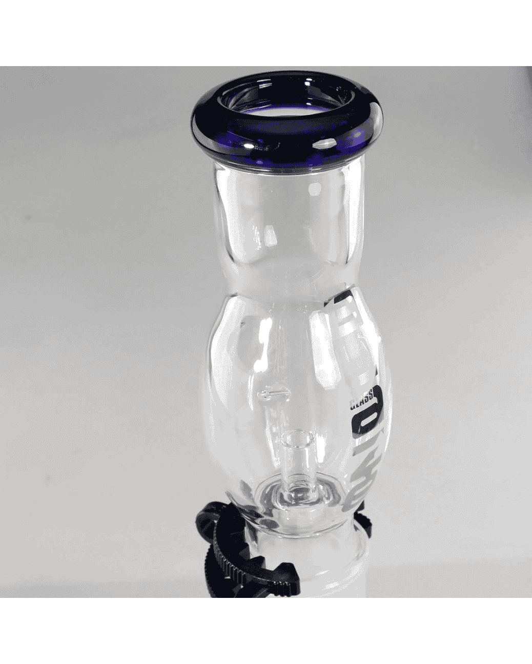 BLAZE Glasbong in Blau mit Normschliff 18,8/45 mm