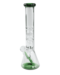 Icebong von Black Leaf mit grünem Glas und doppeltem Baumperkolator