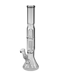 Black Leaf Icebong klar mit 6-Arm Perkolator und Ice-Kammer ohne Kickloch