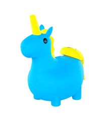 Vorderansicht der blauen Unikorn Hikea Silikonbong von PieceMaker™