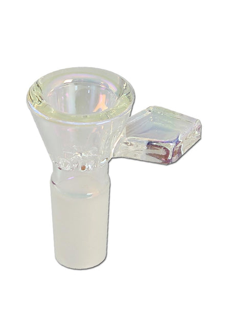 Glaskopf mit Glassieb Regenbogeneffekt klar - NS 14 (14,5mm)