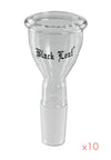 Black Leaf Glaskopf mit Roll-Stop-Funktion - NS 14 (14,5mm), Durchlass 8mm