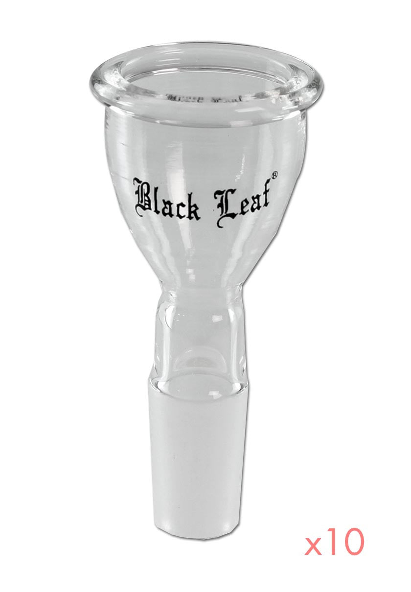 Black Leaf Glaskopf mit Roll-Stop-Funktion - NS 14 (14,5mm), Durchlass 8mm