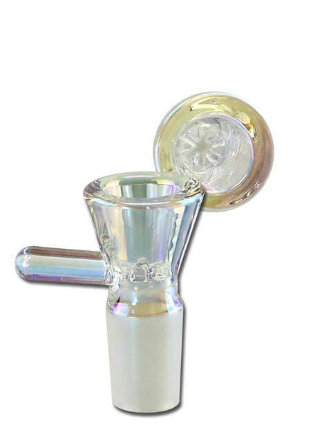 Glaskopf mit Glassieb Regenbogeneffekt klar - NS 19 (18,8mm)