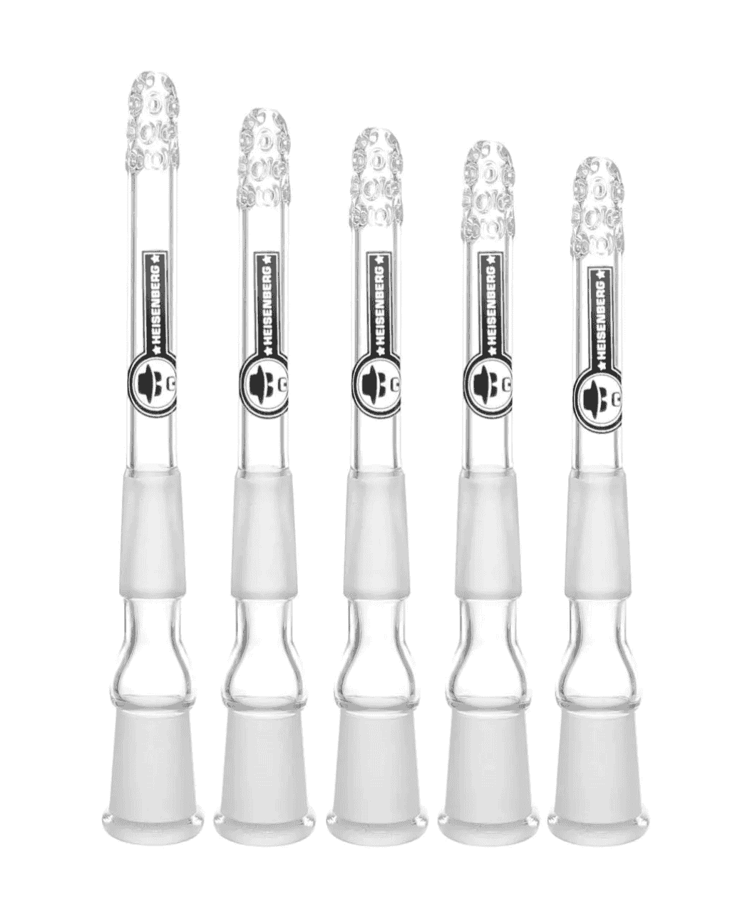Heisenberg Loch Diffusor/Kupplung/Chillum in verschiedenen Größen für das perfekte Dampferlebnis.