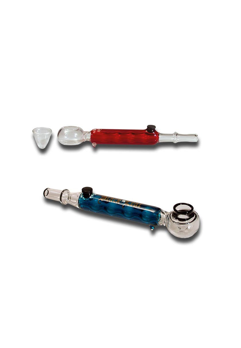 Glaspfeife/ Vaporizer 2-tlg. mit Kugelkühler