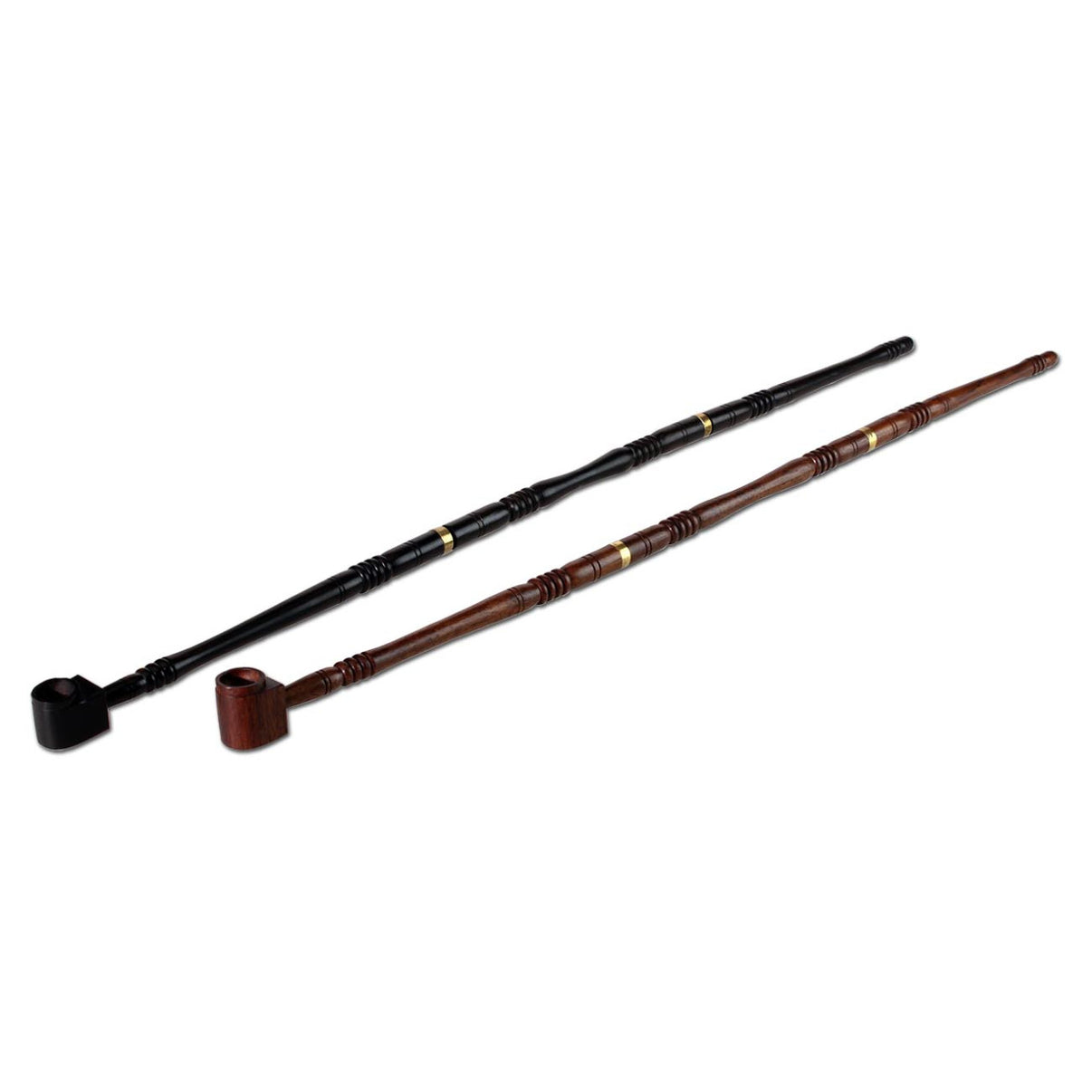 Black Leaf Holzpfeife 3-teilig mit Messingring