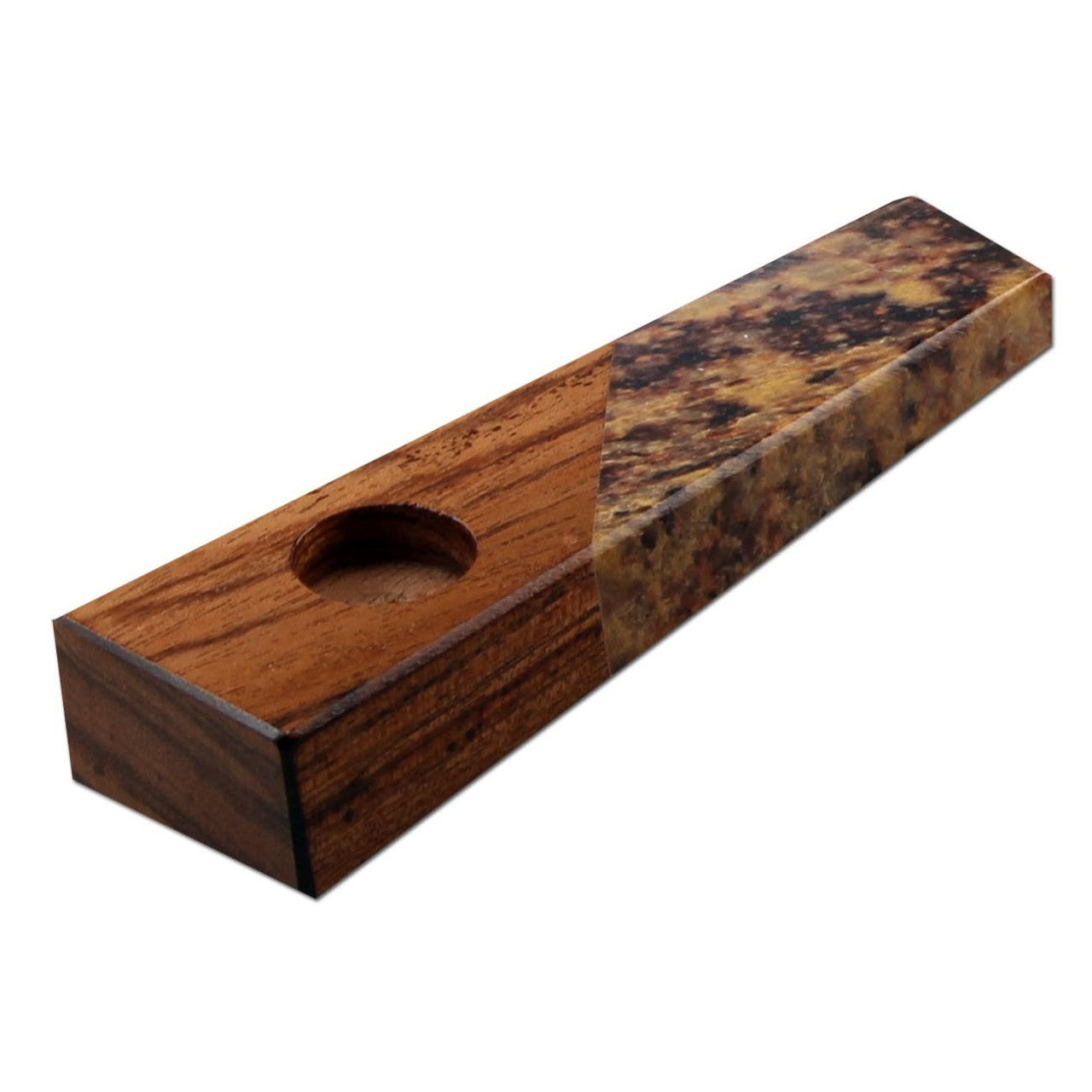 Specksteinpfeife mit Shishamholz - Modell 7