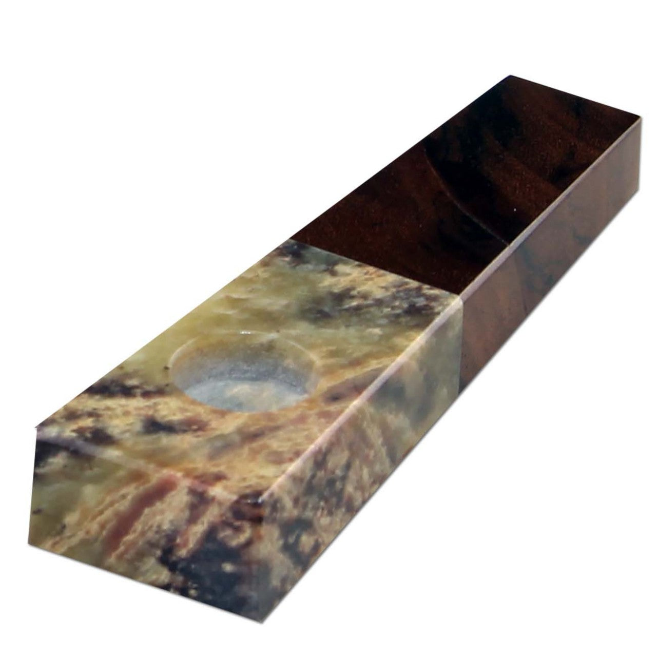 Specksteinpfeife mit Shishamholz - Modell 10