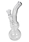Glasbong mit Chillum und Kickloch - Gebogener Hals, 200 mm