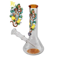 Black Leaf Hanuman Bong bauchig