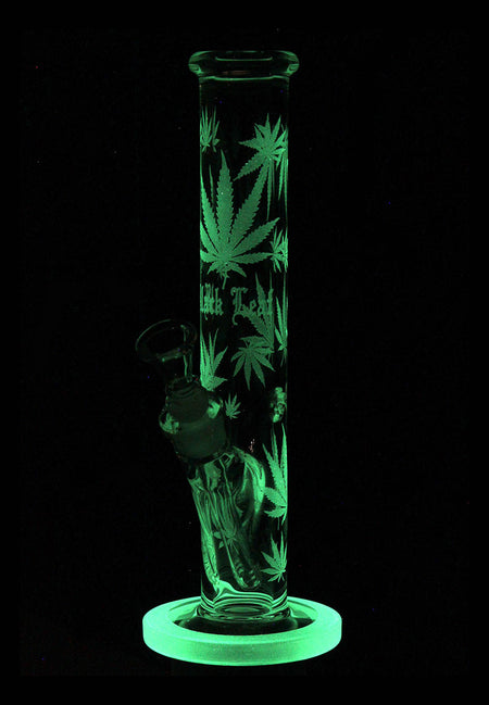 Black Leaf Leaf Bong Glow
