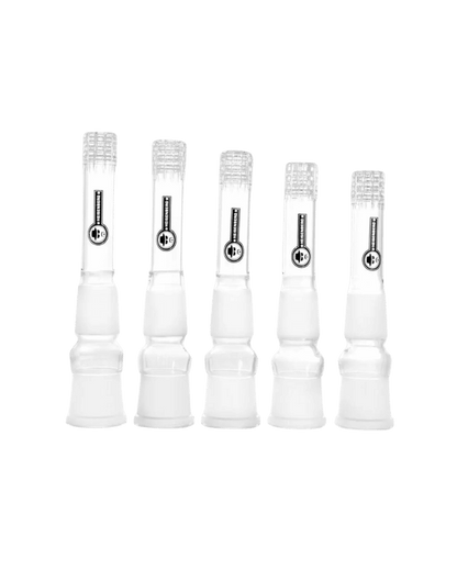Heisenberg Kupplung Chillum mit Matrix Diffusor aus Borosilikatglas mit schönem schwarzen Logo.  Zur Filterung des Rauches. 