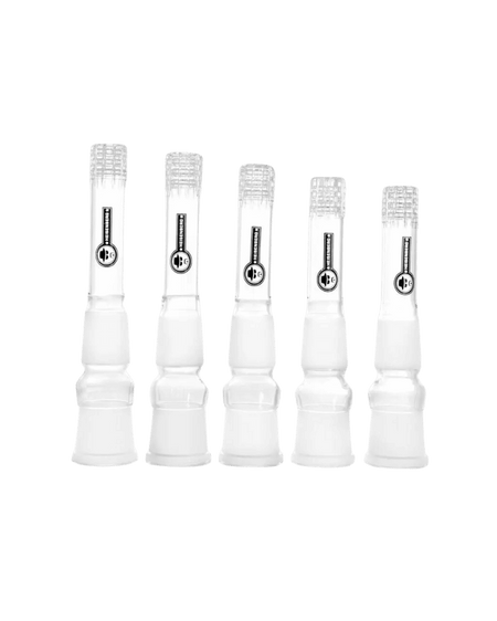 Heisenberg Kupplung Chillum mit Matrix Diffusor aus Borosilikatglas mit schönem schwarzen Logo.  Zur Filterung des Rauches. 