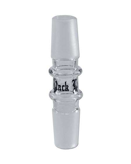 Black Leaf® Gerade Kupplung aus Borosilikatglas zum Verbinden von einer Bong mit einem Kopf. 
