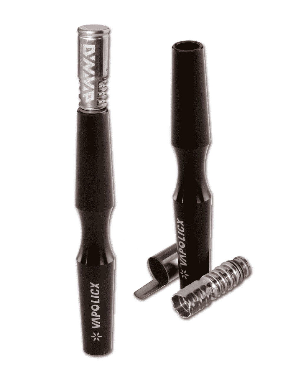 Schwarzer 2Cone Handvaporizer aus Aluminium mit DynaVap Spitze