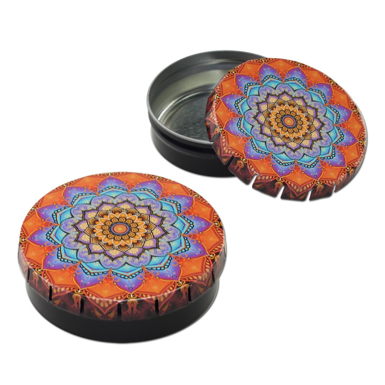 ClickClack Dose Black Leaf Mandala Rot