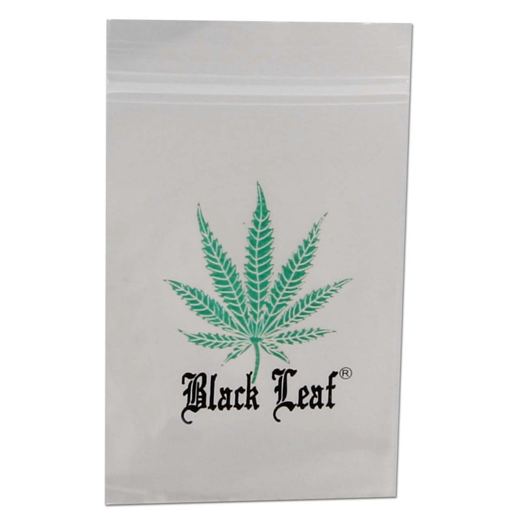 Schnellverschlussbeutel Black Leaf 40x60mm