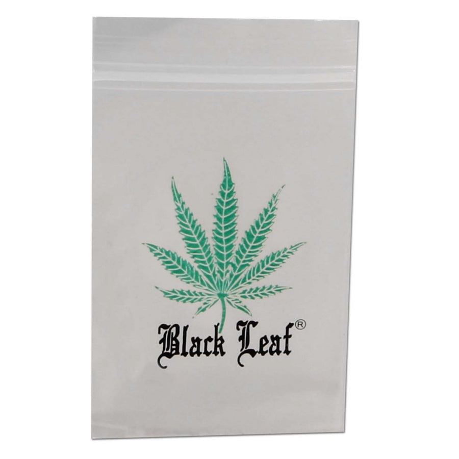 Schnellverschlussbeutel Black Leaf 40x60mm