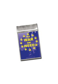 Schnellverschlussbeutel No War On Weed 40x60mm