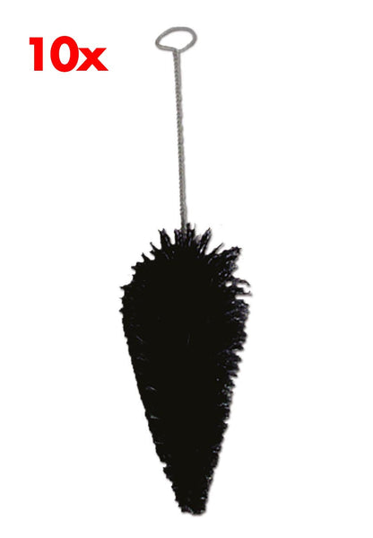 Conical bong brush with natural bristles – (bong cleaning material)