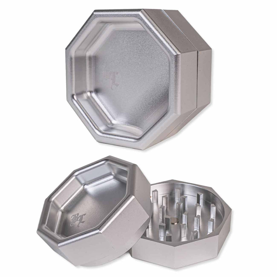 Black Leaf OKTAGON Grinder 2-tlg. silber
