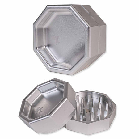 Black Leaf OKTAGON Grinder 2-tlg. silber