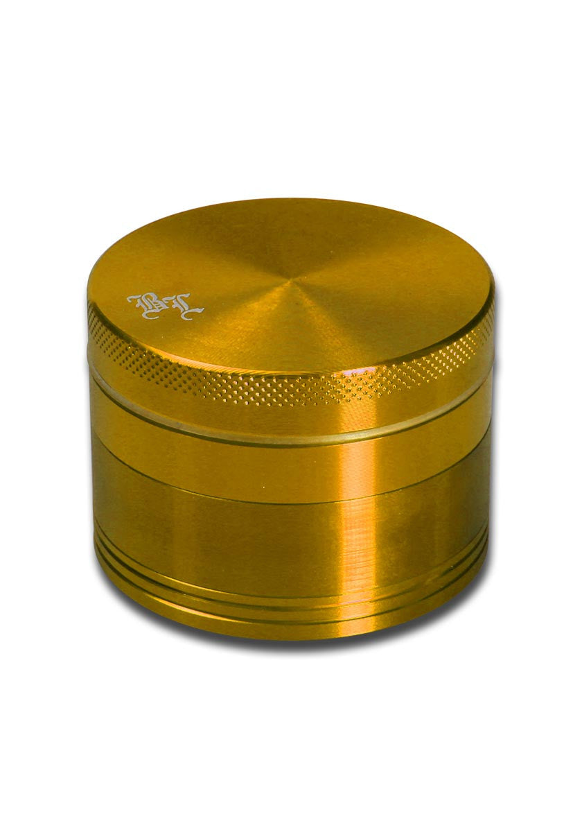 Black Leaf Aluminium-Grinder 4-teilig mit Magnet - Golden