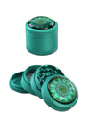 Black Leaf Mandala Alu-Grinder 4-tlg. türkis