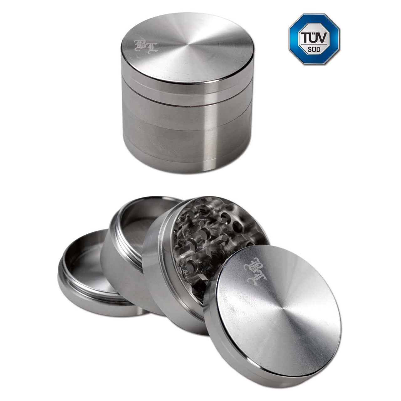Black Leaf Edelstahl-Grinder 4-teilig - 37mm