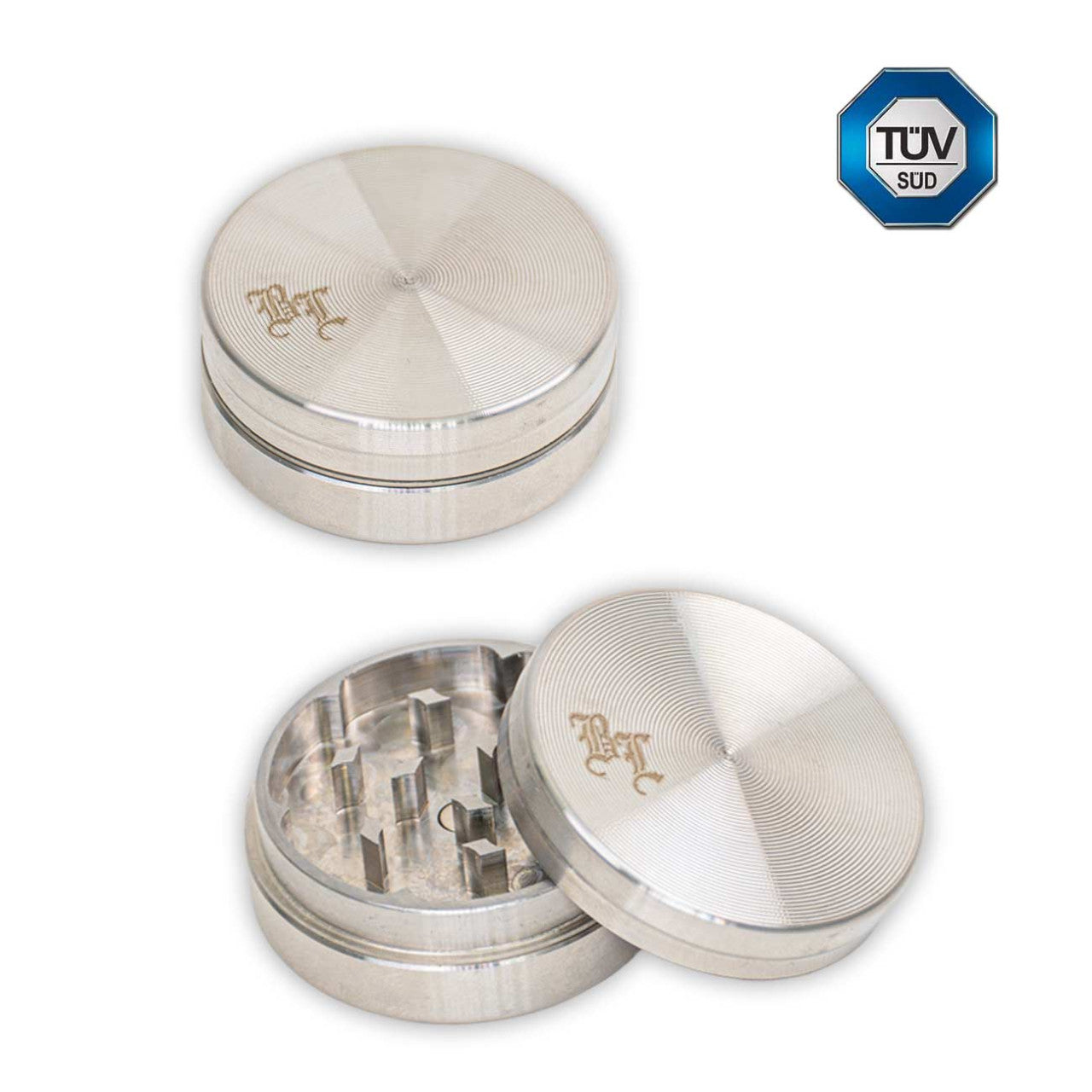 Black Leaf Edelstahl-Grinder 2-tlg. - Standard
