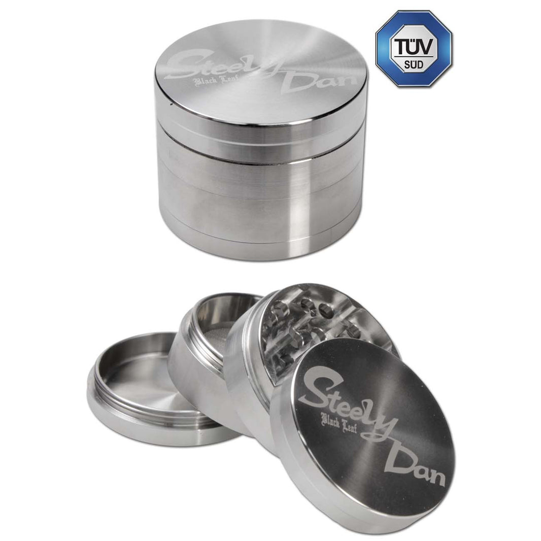 Black Leaf Steely Dan Edelstahl-Grinder 4-teilig