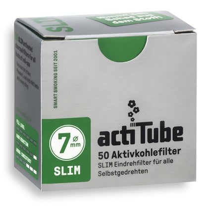 actiTube Aktivkohlefilter Slim - VE 10x50 Stück