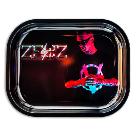 Black Leaf Rolling Tray ZEUZ L