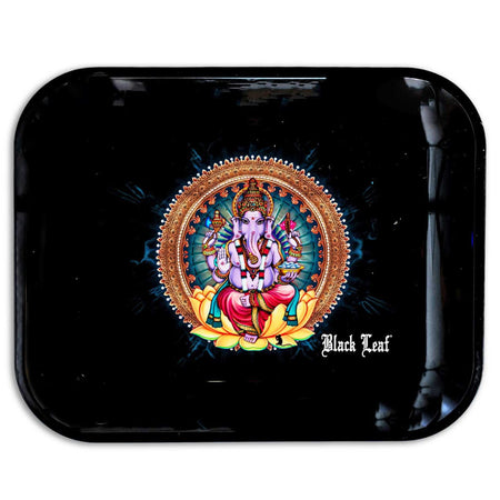 Black Leaf Rolling Tray Ganesha L