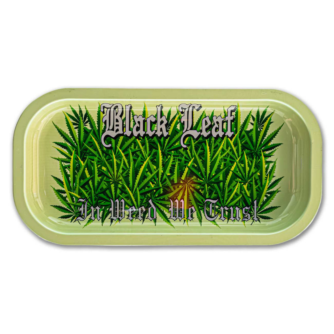 Black Leaf In Weed We Trust Mixing Tray