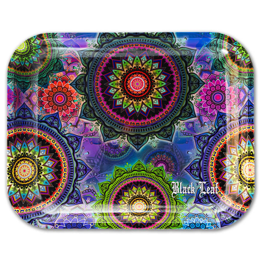 Black Leaf MANDALA Mixing Tray