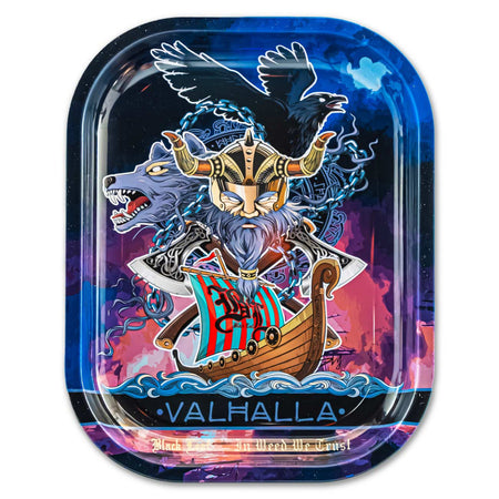 Black Leaf Rolling Tray VALHALLA