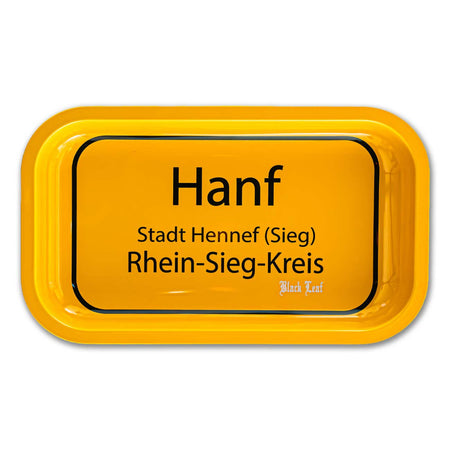 Black Leaf Rolling Tray Ortsschild HANF M