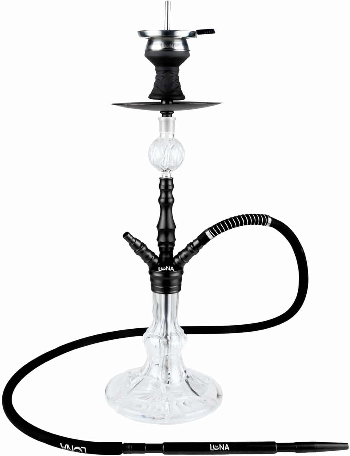 Luna Shisha Komplettset - Minima 2.0 (schwarz)